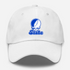 Indiana Stealie Premium Unisex Dad Hat — Design: Indiana State University — White