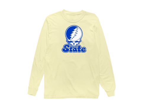 Indiana Stealie Premium Unisex Long-Sleeve — Design: Indiana State University — Butter