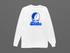Indiana Stealie Premium Unisex Long-Sleeve — Design: Indiana State University — White
