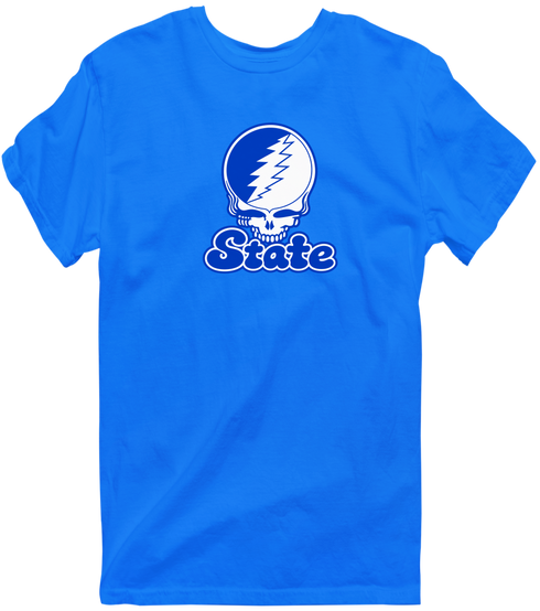Indiana Stealie Premium Unisex T-Shirt — Design: Indiana State University — Royal