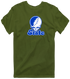 Indiana Stealie Premium Unisex T-Shirt — Design: Indiana State University — Military Green