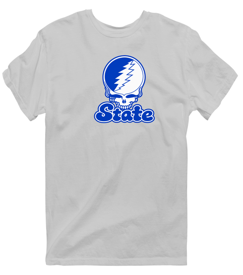 Indiana Stealie Premium Unisex T-Shirt — Design: Indiana State University — Sport Grey