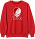 Indiana Stealie Premium Unisex Crewneck — Red