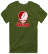 Indiana Stealie Premium Unisex T-Shirt — Design: Indiana University — Military Green