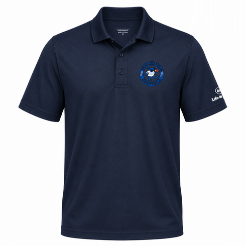 Indianapolis Football Dancing Bear Premium Polo — Indianapolis Colts — Navy