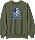 Indianapolis Helmet Stealie Premium Unisex Crewneck — Indianapolis Colts — Military Green