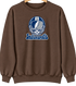 Indianapolis Helmet Stealie Premium Unisex Crewneck — Indianapolis Colts — Brown