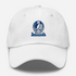 Indianapolis Helmet Stealie Premium Unisex Dad Hat — Indianapolis Colts — White