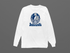 Indianapolis Helmet Stealie Premium Unisex Long-Sleeve — Indianapolis Colts — White