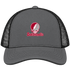 Indianapolis Stealie Premium Unisex Trucker Cap — Design: Indianapolis University of — Charcoal/Black