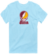 Iona Stealie Premium Unisex T-Shirt — Design: Iona University — Light Blue