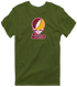 Iona Stealie Premium Unisex T-Shirt — Design: Iona University — Military Green
