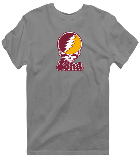 Iona Stealie Premium Unisex T-Shirt — Design: Iona University — Dark Heather