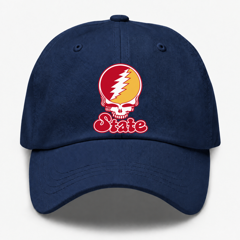 Iowa Stealie Premium Unisex Dad Hat — Design: Iowa State University — Navy