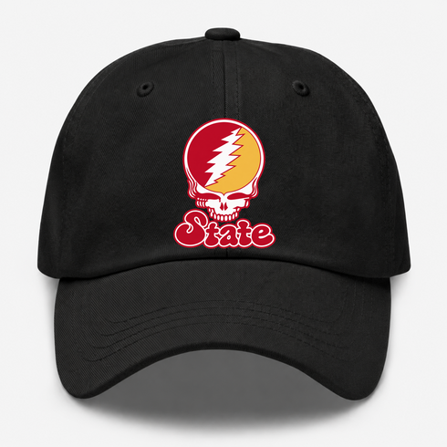 Iowa Stealie Premium Unisex Dad Hat — Design: Iowa State University — Black