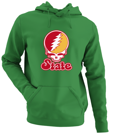 Iowa Stealie Premium Unisex Hoodie — Design: Iowa State University — Irish Green