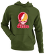 Iowa Stealie Premium Unisex Hoodie — Design: Iowa State University — Military Green
