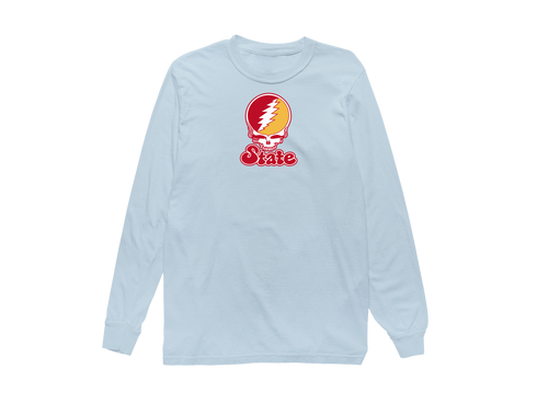 Iowa Stealie Premium Unisex Long-Sleeve — Design: Iowa State University — Chambray