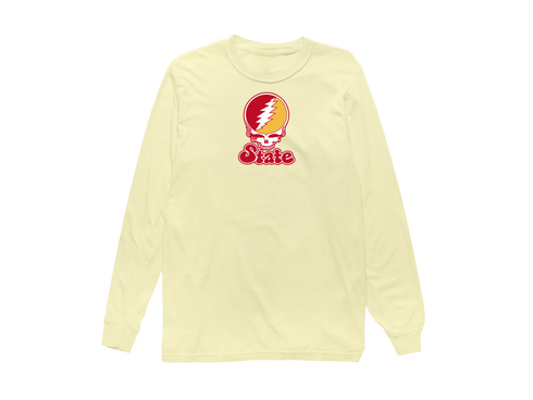 Iowa Stealie Premium Unisex Long-Sleeve — Design: Iowa State University — Butter