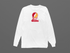 Iowa Stealie Premium Unisex Long-Sleeve — Design: Iowa State University — White