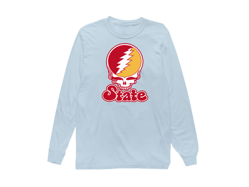 Iowa Stealie Premium Unisex Long-Sleeve — Design: Iowa State University — Chambray
