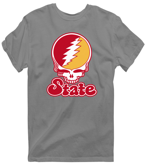 Iowa Stealie Premium Unisex T-Shirt — Design: Iowa State University — Dark Heather