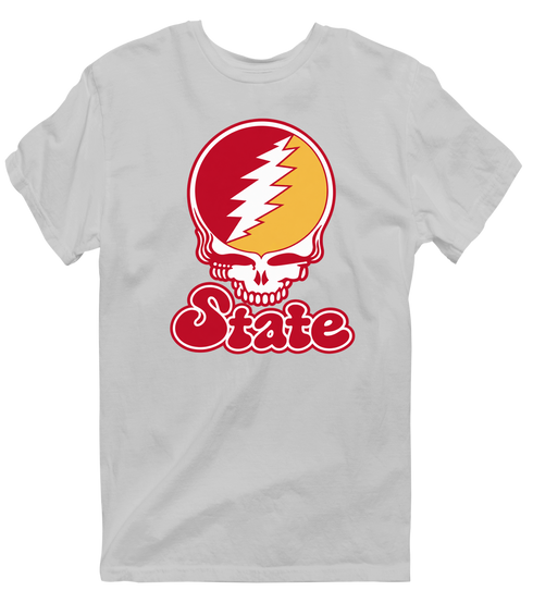 Iowa Stealie Premium Unisex T-Shirt — Design: Iowa State University — Sport Grey