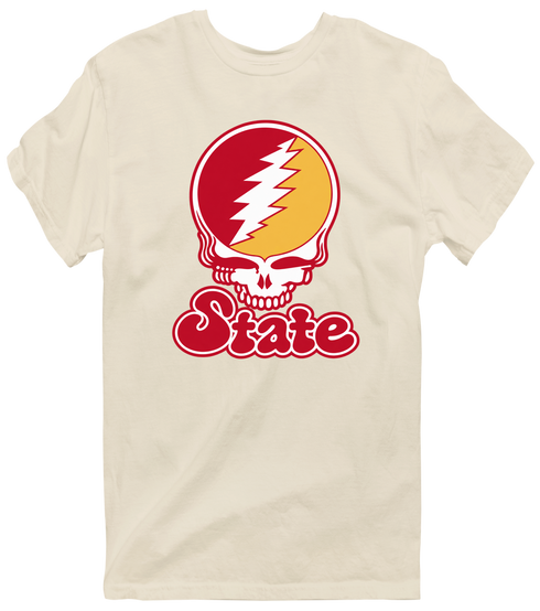 Iowa Stealie Premium Unisex T-Shirt — Design: Iowa State University — Sand