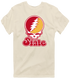 Iowa Stealie Premium Unisex T-Shirt — Design: Iowa State University — Sand