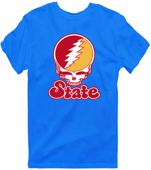 Iowa Stealie Premium Unisex T-Shirt — Design: Iowa State University — Royal