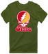 Iowa Stealie Premium Unisex T-Shirt — Design: Iowa State University — Military Green