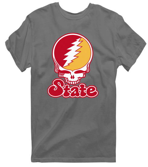 Iowa Stealie Premium Unisex T-Shirt — Design: Iowa State University — Charcoal