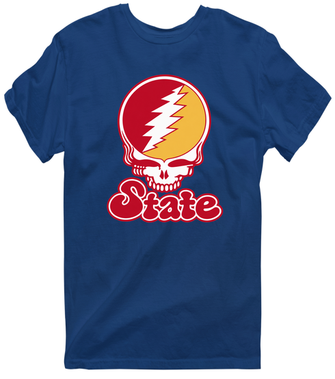 Iowa Stealie Premium Unisex T-Shirt — Design: Iowa State University — Navy