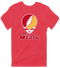Iowa Stealie Premium Unisex T-Shirt — Design: Iowa State University — Heather Red