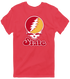 Iowa Stealie Premium Unisex T-Shirt — Design: Iowa State University — Heather Red