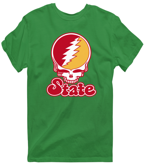 Iowa Stealie Premium Unisex T-Shirt — Design: Iowa State University — Irish Green