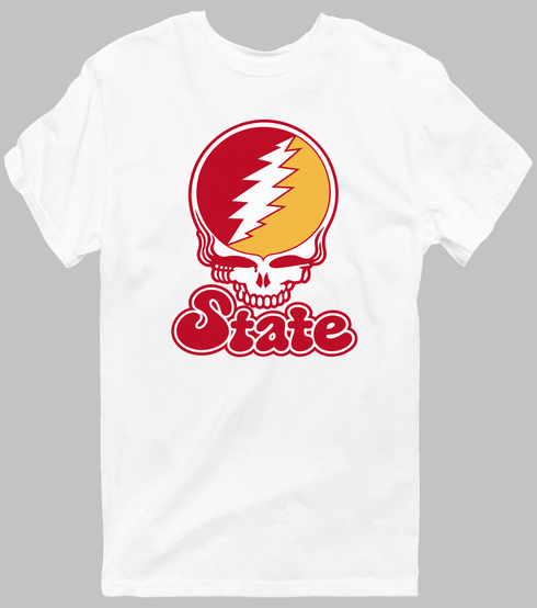 Iowa Stealie Premium Unisex T-Shirt — Design: Iowa State University — White