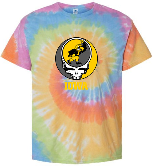 IOWA Stealie Tie-Dye T-Shirt