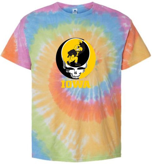 University of Iowa Stealie Tie-Dye T-Shirt