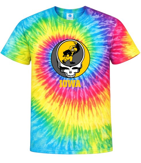 IOWA Stealie Tie-Dye T-Shirt