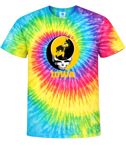 University of Iowa Stealie Tie-Dye T-Shirt