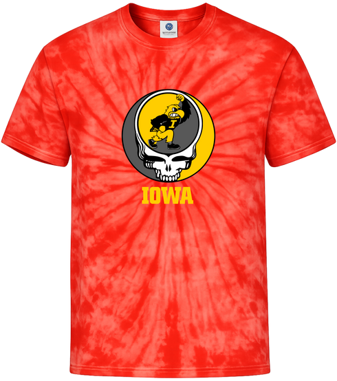 IOWA Stealie Tie-Dye T-Shirt