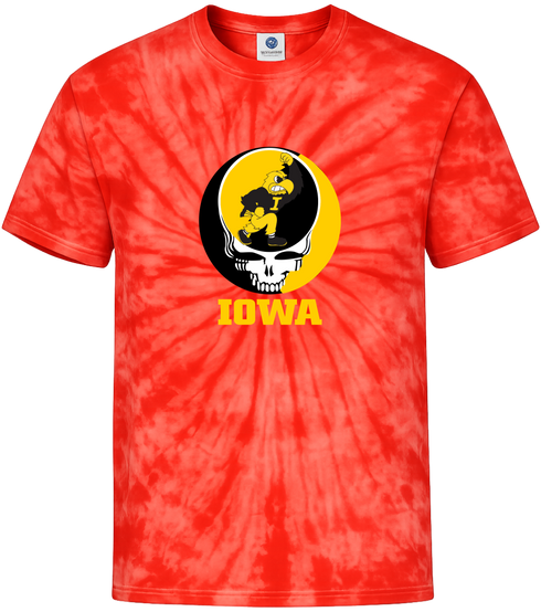 University of Iowa Stealie Tie-Dye T-Shirt