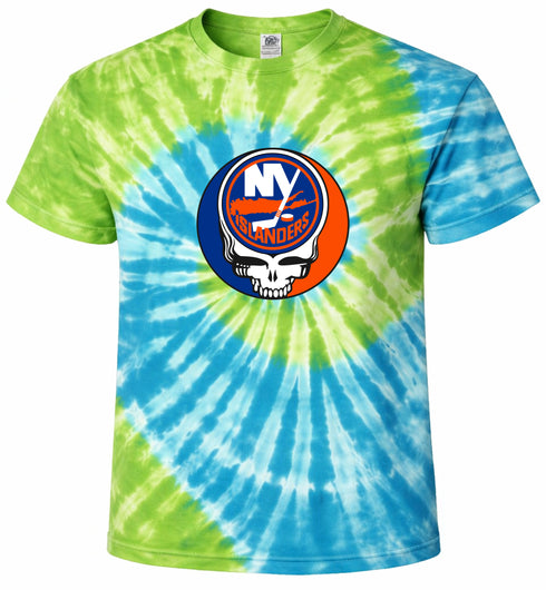 New York Islanders Stealie Tie-Dye T-Shirt