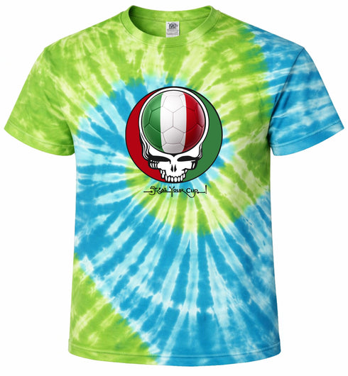 Italy FIFA World Cup Stealie Tie-Dye T-Shirt