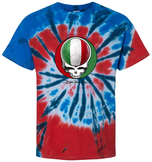 Italy FIFA World Cup Stealie Tie-Dye T-Shirt