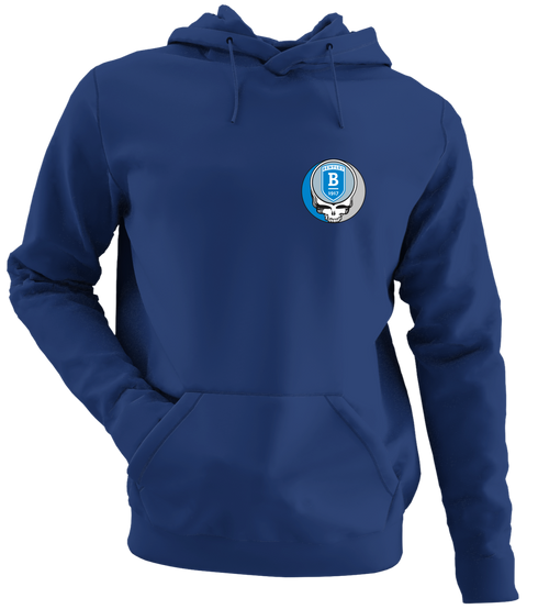 Bentley University - Premium Grateful Dead Left Chest Hoodie - Navy - 2