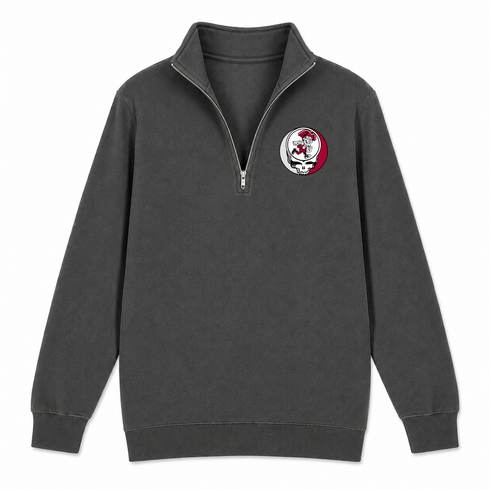 UMASS Amherst - Premium Grateful Dead Quarter-Zip Pullover - Charcoal - 5