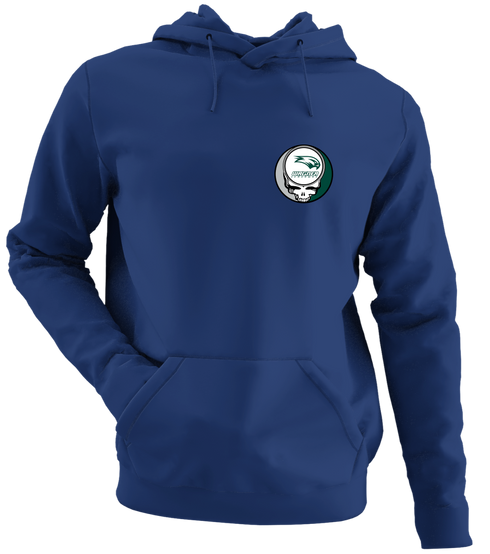 Wagner - Premium Grateful Dead Left Chest Hoodie - Navy