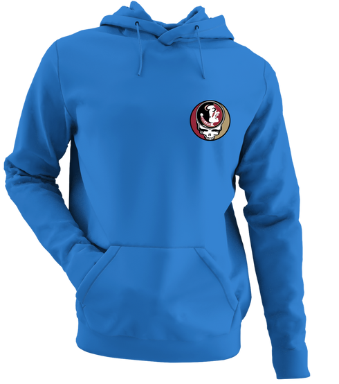 University of Florida State Seminole - Premium Grateful Dead Left Chest Hoodie - Royal